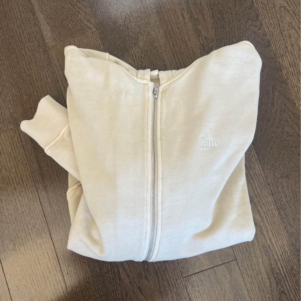 Kith Off-White Zip-Up Sweatshirt - Picture 2 of 5
